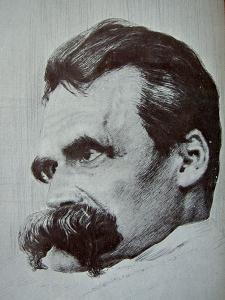 Friedrich Nietzsche desenhado por Hans Olde